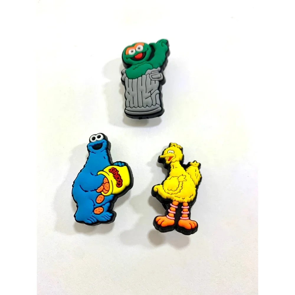 Sesame Street , shoe charm collectible, lot of 3
